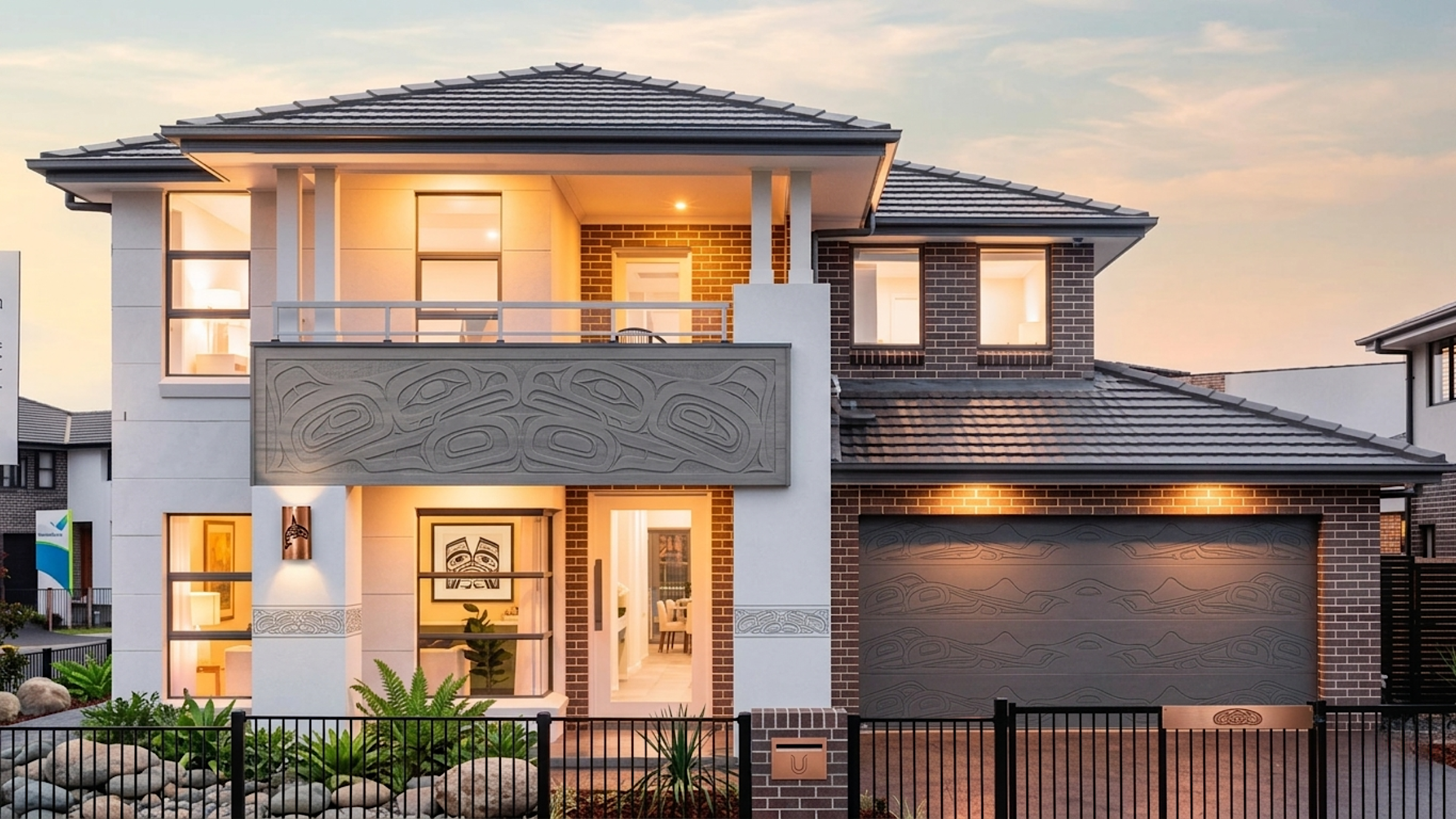 Exterior rendering of The Dalton catalog home model