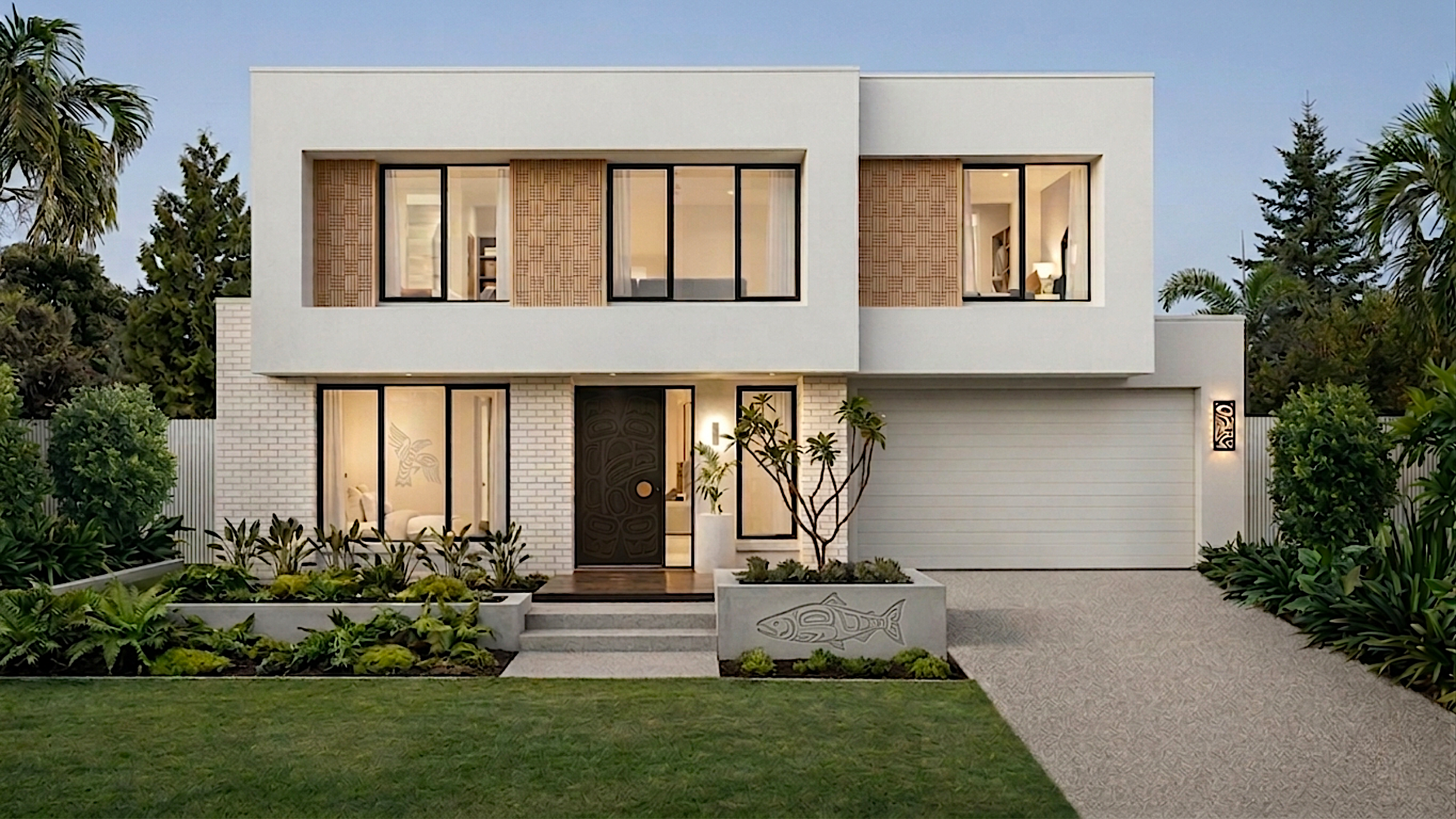 Exterior rendering of The Timberline catalog home model