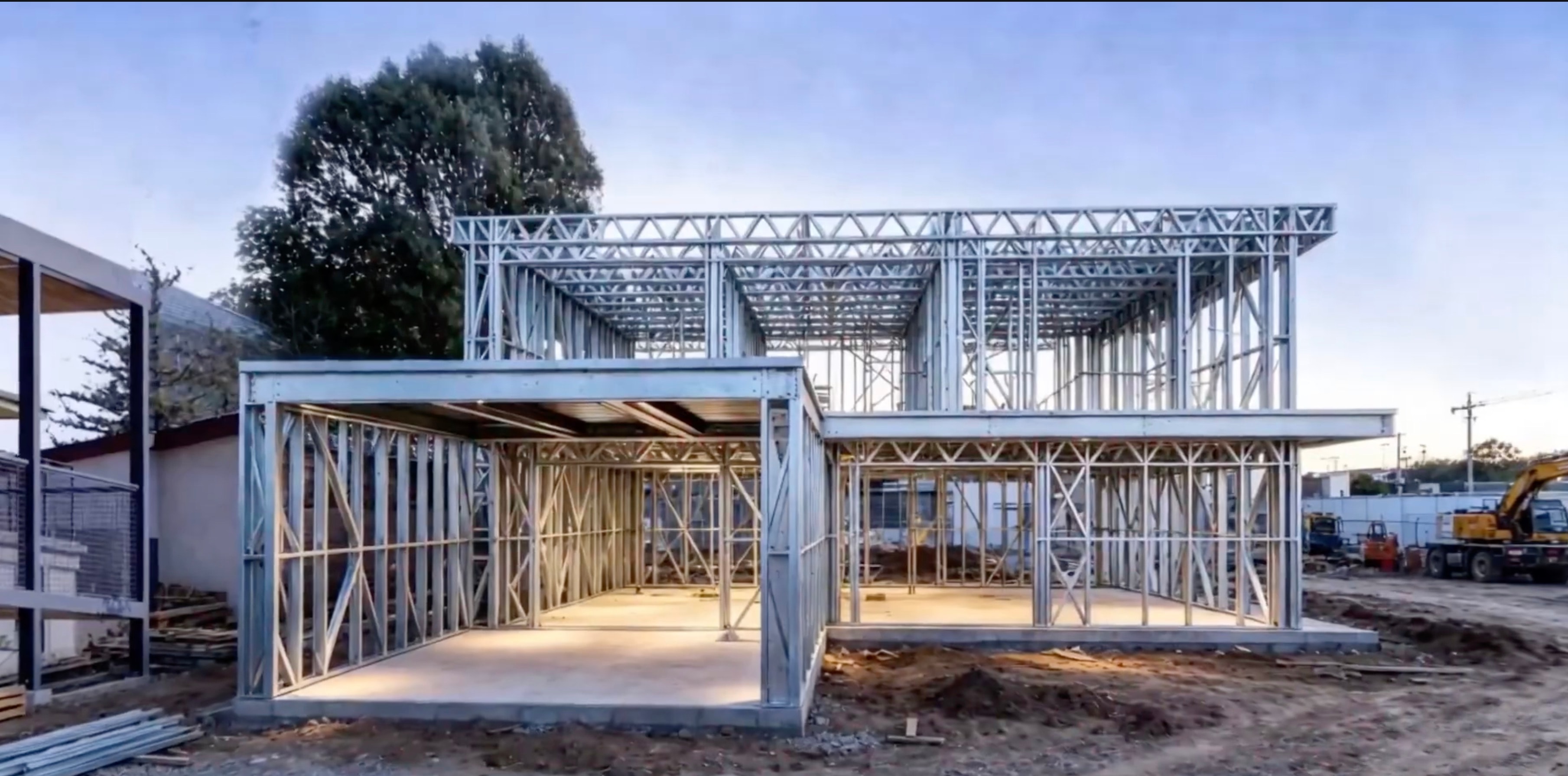 Cedar View residence revealed as a precision light steel frame