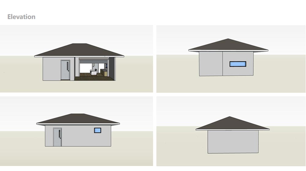 Architectural elevation studies for The Heritage Mews