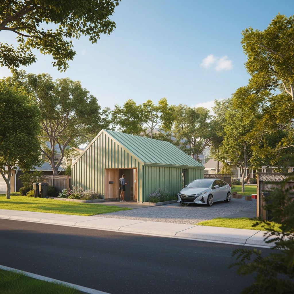 Exterior rendering of Accessory Dwelling Unit 01, The Micro