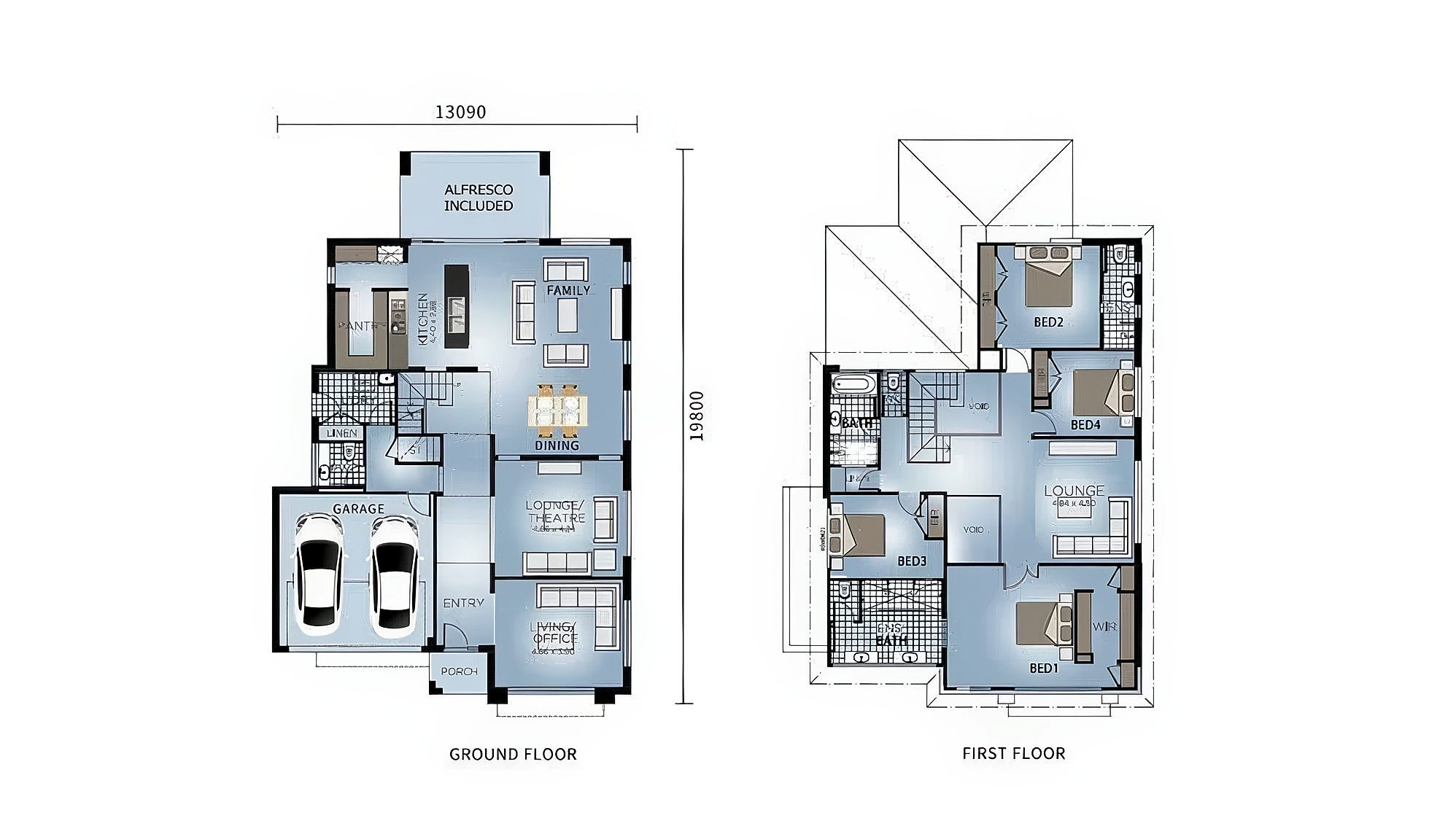 The Boreal floor plan drawing