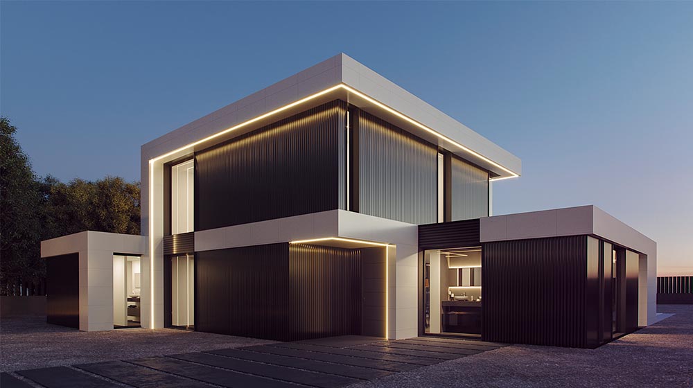 Mayne House — Living volume
