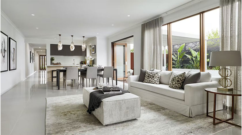 The Salt Spring Duplex — Living volume