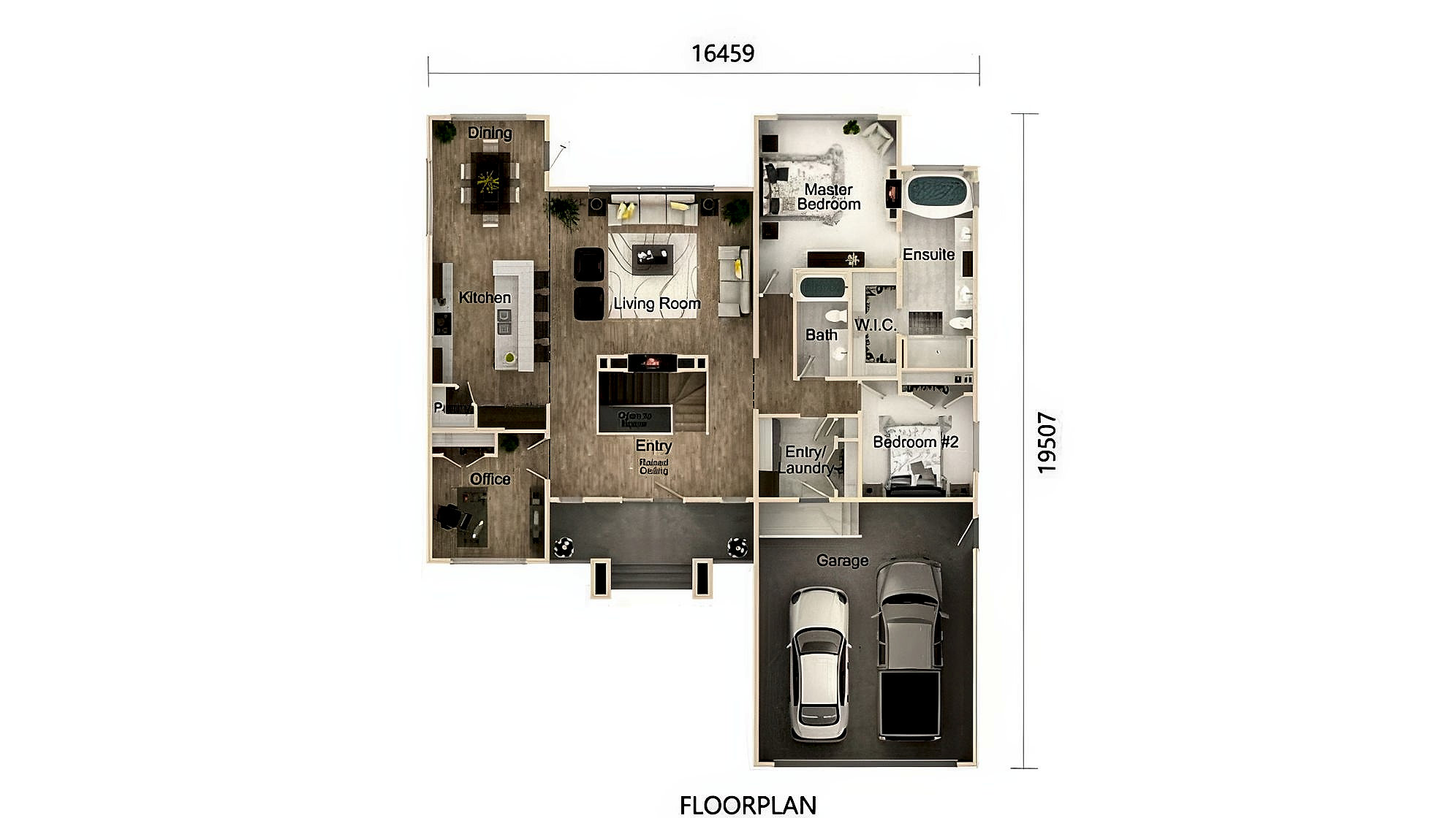 The South Bay floor plan drawing